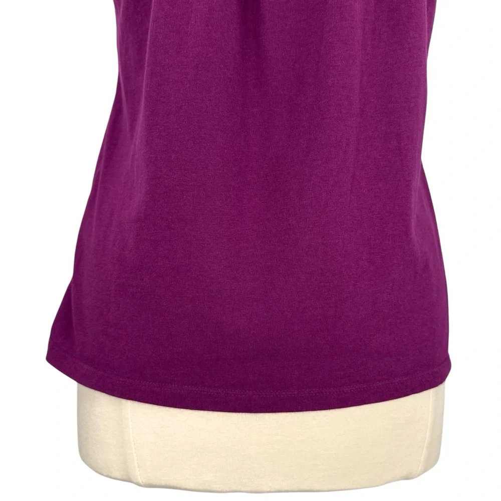 Banana Republic Factory Beach Plum Sheer Yolk Basic Cute Business Casual Blouse - Picture 9 of 16